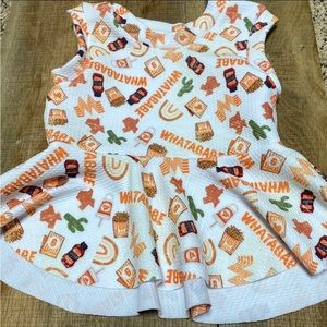 12/18 Months Whatababe “Whataburger” Peplum Shirt